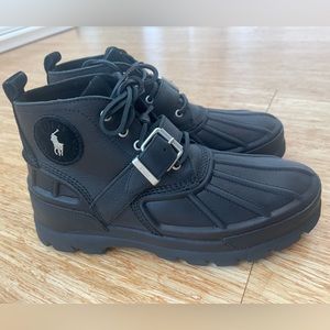 Polo Ralph Lauren Oslo Low Men's Size 10 D Boots Black 812814252-002 4583